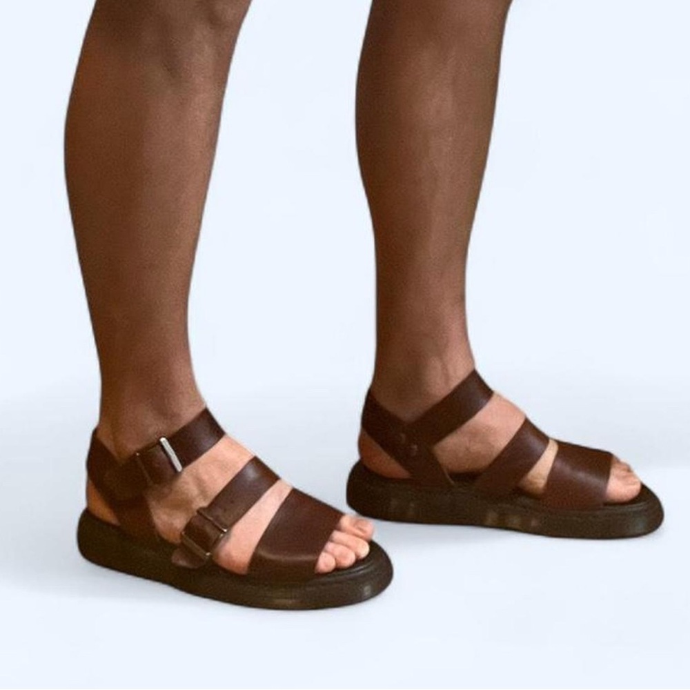 Dr. Martens Brown Leather Sandals